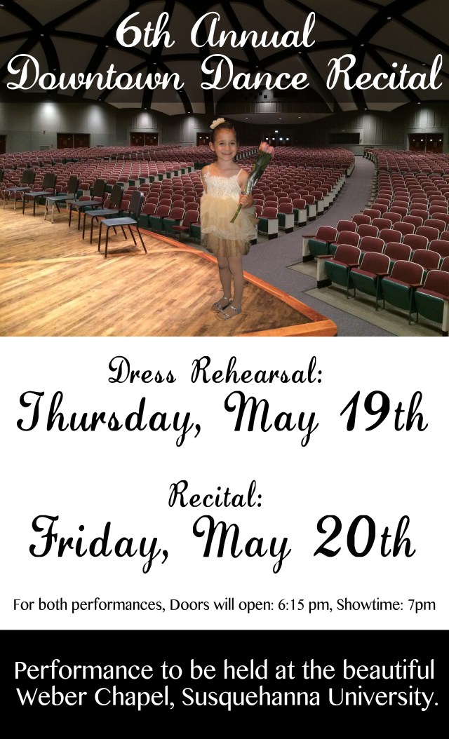 Recital poster, updated